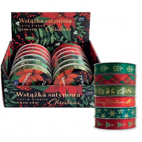 Satiinpael Christmas 3m assortii, Interdruk