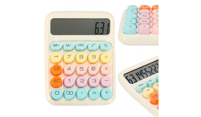 Kontori kalkulaatori ümmargused nupud