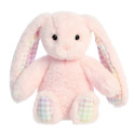 AURORA Rainbow Gingham Bunnies Плюшевый розовый заяц 18 см