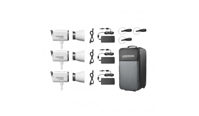 Godox Litemons LA300R RGB LED Video Light 3 light kit