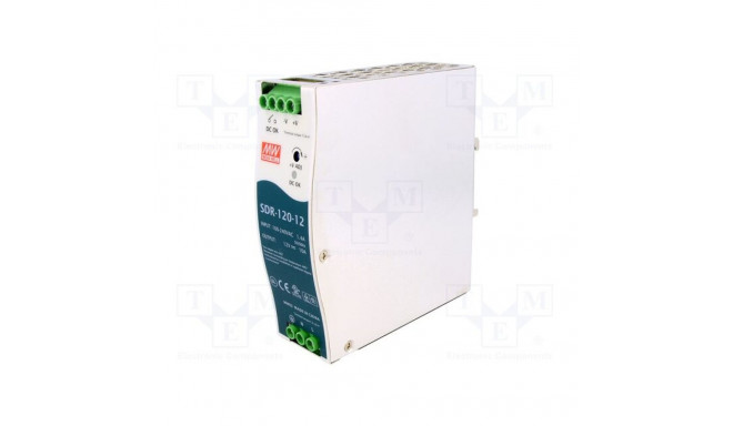 Power supply:switching;for DIN rail SDR-120-12 Mean Well