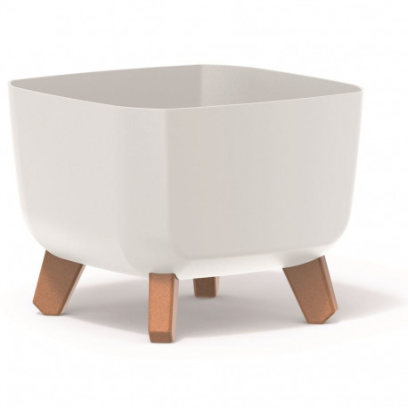 Doniczka GRACIA SQUARE DGQL240 valge