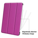 iLike Tri-Fold Eco-Leather Stand Case Samsung Tab A8 10.5'' (2021) X200 / X205 / X207 Purple
