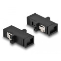 DeLOCK Optical Fiber Coupler MTRJ female to MTRJ female black