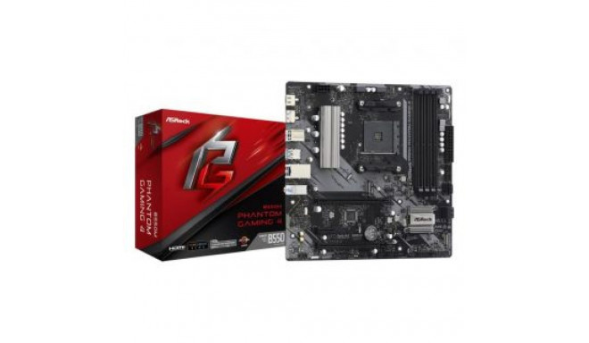 ASRock emaplaat AMD B550 SAM4 MicroATX 1xPCI-Express 3.0 1x 1xPCI-Express 3.0 4x 2xM.2 1xPCI-Expre