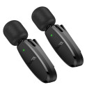 HOCO 2 x lavalier wireless microphone Lightning / Type C L15 black