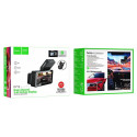 HOCO car camera with display 3,69" + rear camera 2K GPS DV12 silvery gray