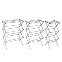 Folding and Extendable Metal Clothes Dryer with 3 Levels Cloxy InnovaGoods 11 Bars