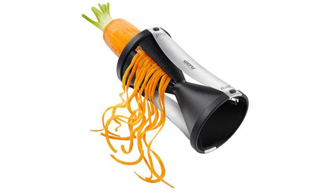 GEFU Spirelli slicer Manual Black, Silver Plastic, Stainless steel