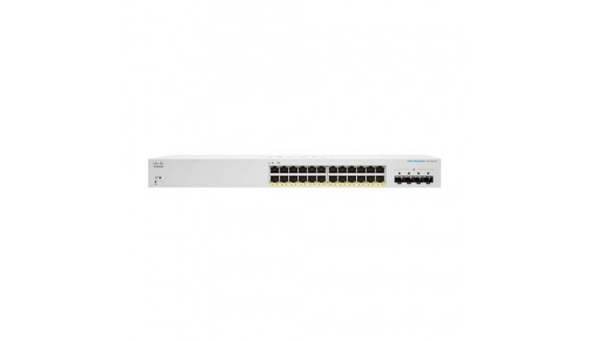 Cisco CBS220-24FP-4X Managed L2 Gigabit Ethernet (10/100/1000) Power over Ethernet (PoE) White