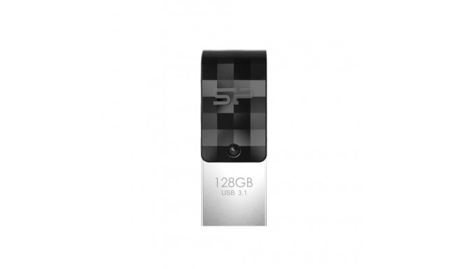 Silicon Power Mobile C31 USB flash drive 128 GB USB Type-A / USB Type-C 3.2 Gen 1 (3.1 Gen 1) Black,
