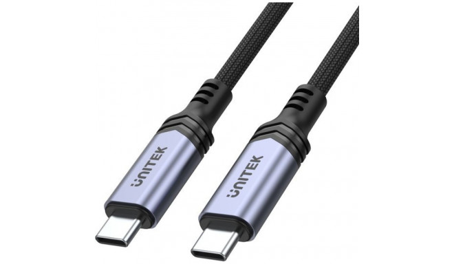 USB Cable Unitek USB-C - USB-C 2 m Black (C14110GY-2M)
