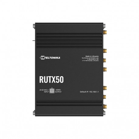INDUSTRIAL 5G ROUTER | RUTX50 | 802.11ac | 867 Mbit/s | 10/100/1000 Mbps Mbit/s | Ethernet LAN (RJ-4
