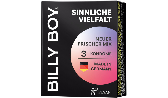 Billy Boy condom Sensual Mix 3pcs