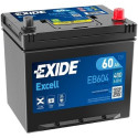 Exide Excell 60Ah 390A 230x172x220-+