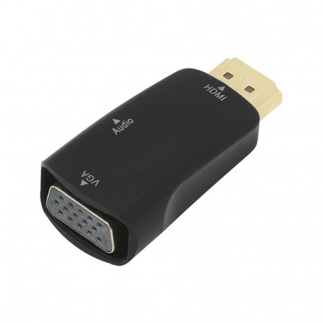 92-121# hdmi pistik - vga pesa + 3,5 mm pesa adapter