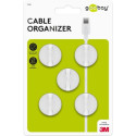 Goobay Cable Management 1 Slot, White, 5 pcs