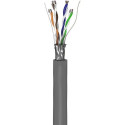 Goobay CAT 5e Network Cable, F/UTP, grey, 100m