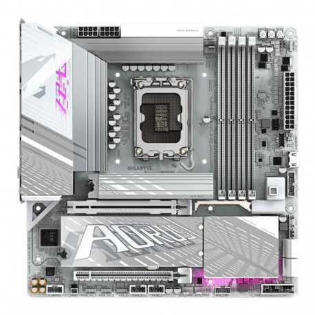 GIGABYTE Z890M AORUS ELITE WIFI7 ICE emaplaat – toetab Intel Core Ultra (Series 2) protsessoreid, 12