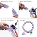 Hula hop with magnets, weight and counter HMS HHM14 purple