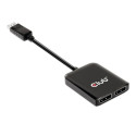 CLUB 3D CSV-7200 Multivoo Transport (MST) jaotur DisplayPort™1.4-st DisplayPort™1.4-e Kahe Monitori 