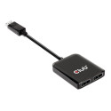 CLUB 3D CSV-7200  Multistream Transport (MST) Hub DisplayPort™1.4 to DisplayPort™1.4 Dual Monitor 4K