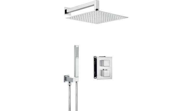 Concealed shower set with thermostatic BOX