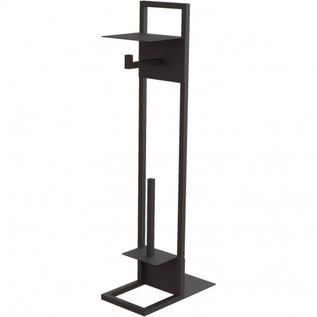 Paper stand with shelf