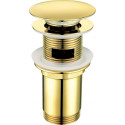 Stopper for washbasin or bidet with sleeve - universal