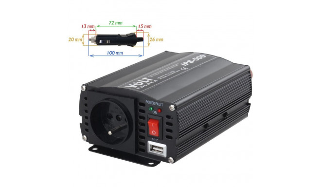 INVERTER VOLT POLSKA IPS-500 12V / 230V 350/500 W