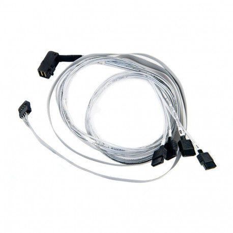 Microsemi ADAPTEC SAS-SATA kaabel I-RA-HDMSAS-4SATA-SB 0.8m 6Gbit/s, hall