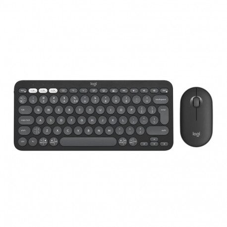 Logitech Pebble 2 Combo keyboard Mouse included Universal RF Wireless + Bluetooth QWERTY US Internat