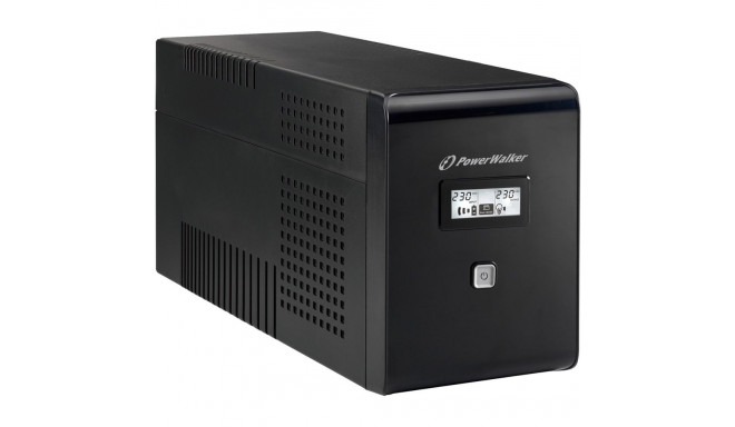 PowerWalker VI 2000 LCD katkematu toiteallikas (UPS) 2 kVA 1200 W 2 AC pistikupesa