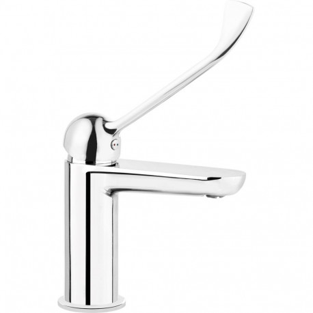 Basin mixer with temperature limitation