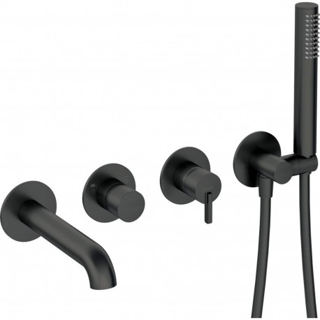 4-hole concealed bathtub mixer