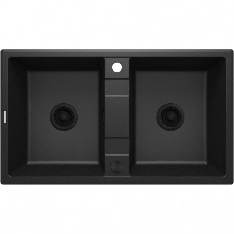 2-bowl granite sink