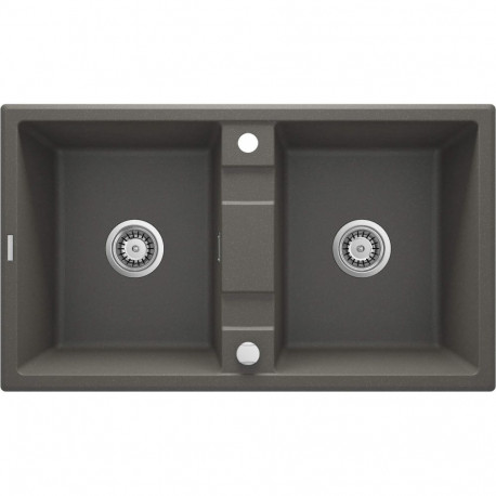 2-bowl granite sink