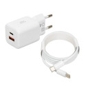 iBOX C-42 GaN PD33W Seinakontakti laadija, Valge