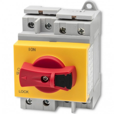 Qoltec 52611 DC isolaator lukustusfunktsiooniga | põhjalüliti | 1200V | 32A | 8kV | 4P