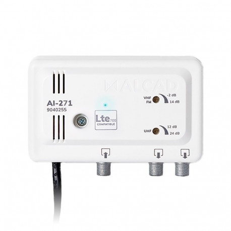Broadband TV Amplifier: Alcad AI-271 (1I/2Out LTE700)
