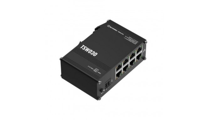 Teltonika TSW030 | Lüliti | 8x RJ45 100Mbps, IP30