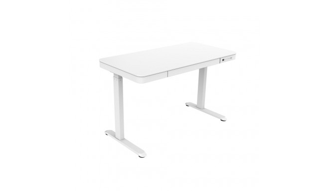 Tuckano elektrilise kõrguse reguleerimisega kirjutuslaud ET119W-C valge, lauaplaadi mõõdud: 120 x 60