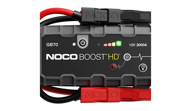 NOCO GB70 Boost 12V 2000A Jump Starter starter device with integrated 12V/USB battery