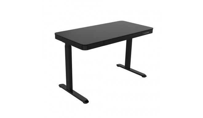 Tuckano elektrilise kõrguse reguleerimisega kirjutuslaud ET119W-C must, lauaplaadi mõõdud 120 x 60cm