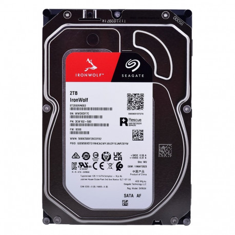 Seagate IronWolf sisemine kõvaketas 2 TB 256 MB 3.5" Serial ATA III (ST2000VN003)