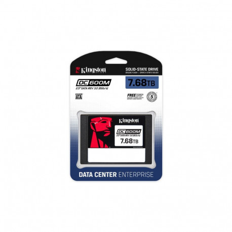 Kingston Technology 7680G DC600M (segakasutus) 2.5” ettevõtte SATA SSD