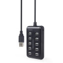 USB Hub - Gembird Uhb-02 10-port, Black