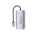 Active Hub - UNITEK USB-C 2X HDMI 4K, RJ45, PD 100W Grey