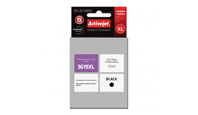 Ink Cartridge - Activejet Ab-3619bnx 65ml Black