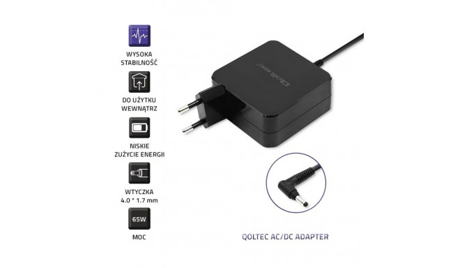 Power Adapter - Qoltec 51751 Huawei 65w 19v 3.42a
